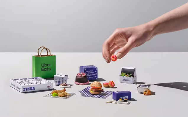 Ant-Man x Uber Eats miniature takeaway spread designed and produced by The Robin Collective