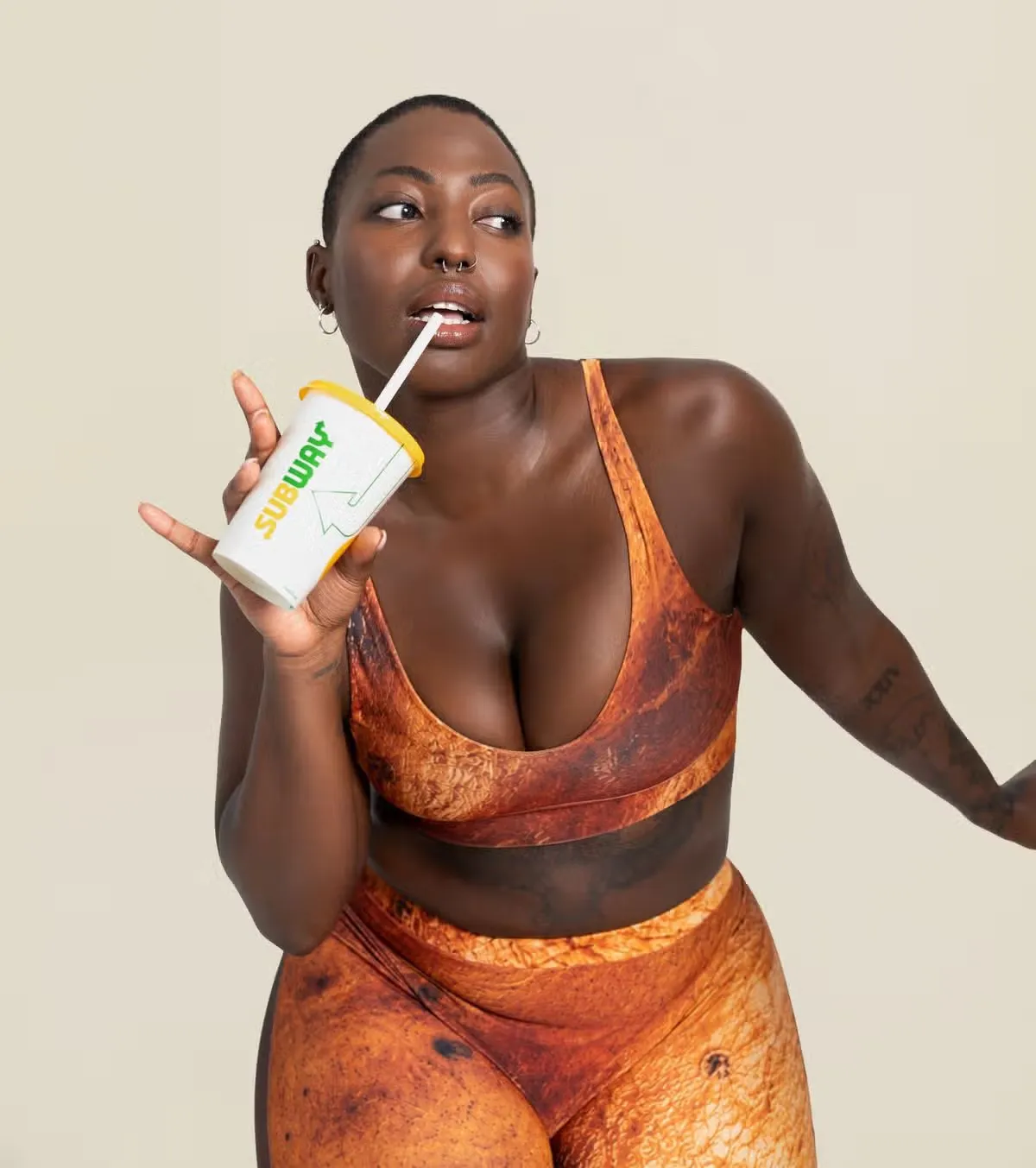 Subway Skins jacket potato-inspired shapewear by The Robin Collective