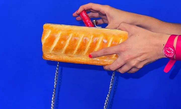 Gregg's Sausage Roll Clutch bag by The Robin Collective